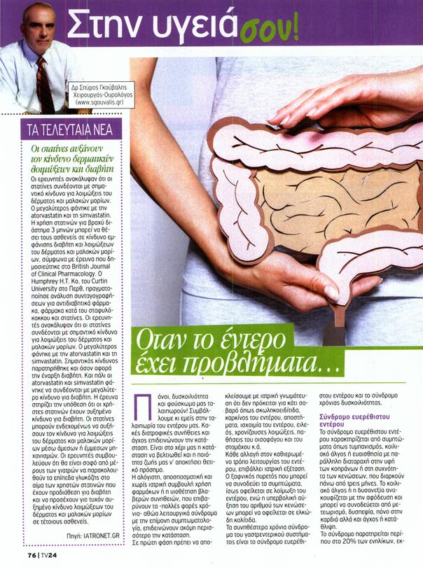 Όταν το έντερο έχει προβλήματα...